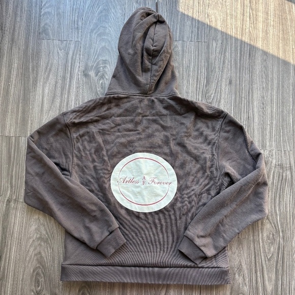 Artless Forever Unisex SWEATSHIRT - CHOCOLATE BROWN Organic Cotton - Picture 6 of 9